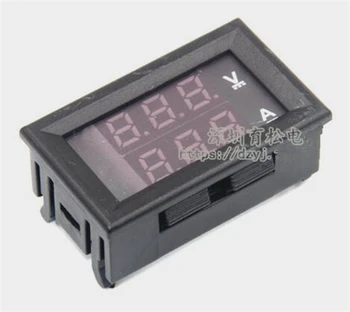 

Free Shipping!!!(Red and blue 10A) DC0-100V 10A LED DC dual display digital voltage and current meter / with fine adjustment