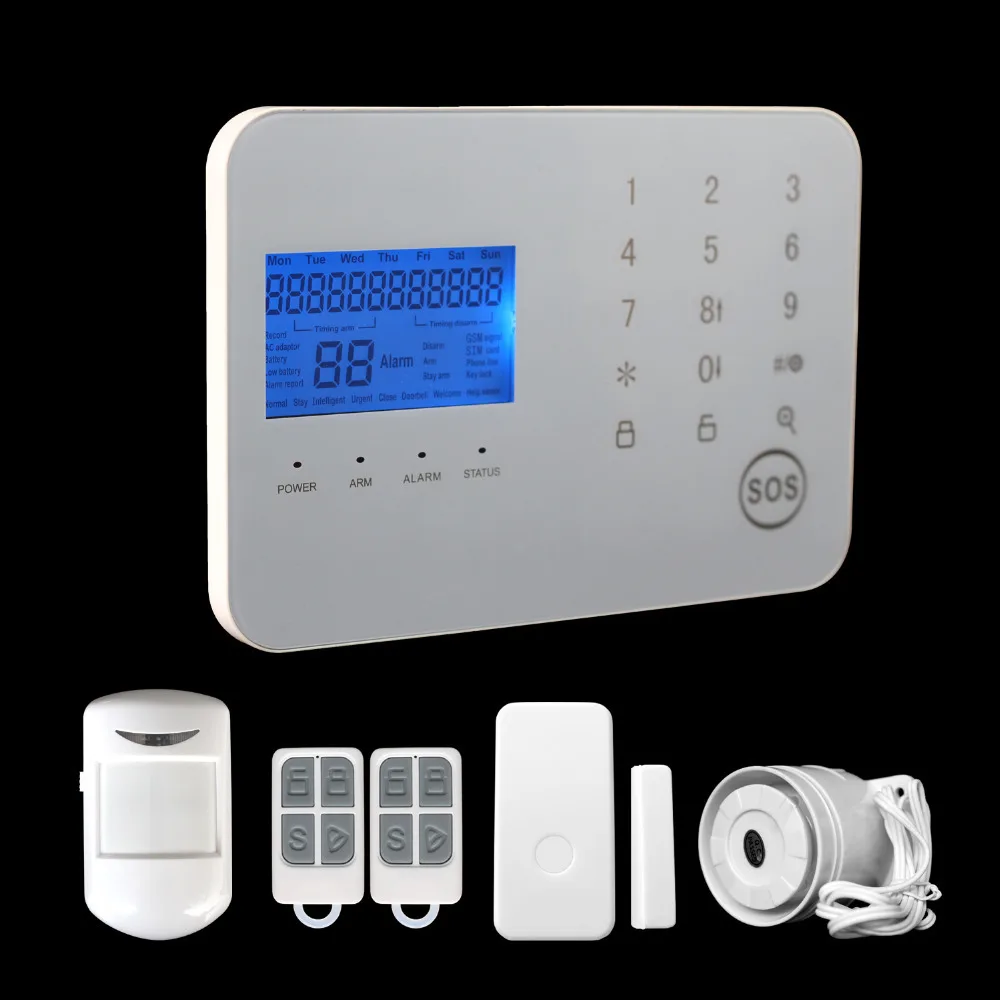 New Touch keypad GSM&PSTN Alarm System APP & Android Operation home