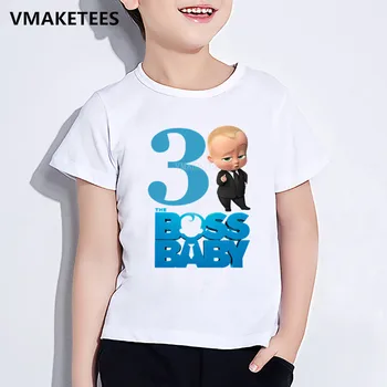 

Kids Happy Birthday Gift Girls & Boys Tshirt Children The Boss Baby Number 1-9 Print T-shirt Cartoon Funny Baby Clothes,HKP5268
