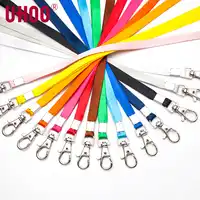 100 pcs UHOO 6741 10mm Lobster Lanyard for ID Card Holder Exhibition Card Buss Card Name Badge Holder Neck Suspension Cord Rope