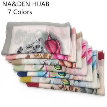 

Fashion printing fringe cotton shawl plain solid women square scarf kerchief foulard Muslim hijabs hot sale fast shiping 10pcs