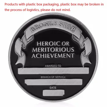

The Bronze Star Medal Commemorative Challenge Coin Token Collectible Collection