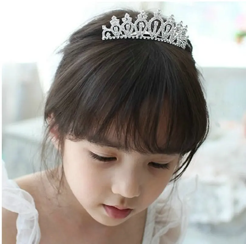 Big Princess Tiara Red Crown Crystal Rhinestone Wedding Accessories Pearl Headband Bridal Hair Headdress Girl Hair Jewelry