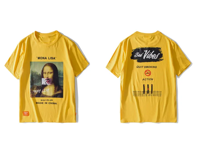 Smoking Mona Lisa Tshirts 1