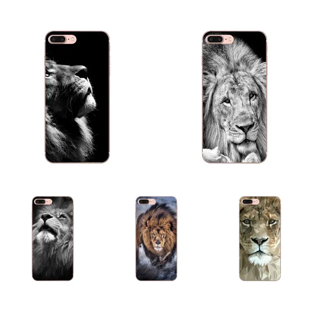 

TPU Mobile Phone Case Cover Majestic Lion Portrait For Xiaomi Redmi Note 2 3 3S 4 4A 4X 5 5A 6 6A Pro Plus