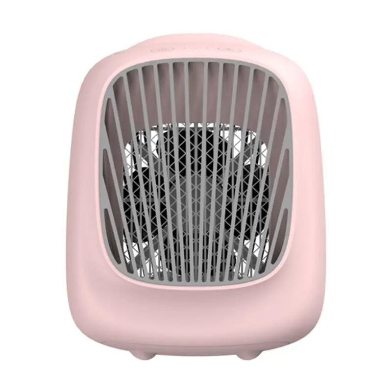 Портативный USB кондиционер воздушный охладитель, увлажнитель очиститель светильник охлаждающий вентилятор воздушного охлаждения для домашнего офиса для рабочего стола - Цвет: Pink