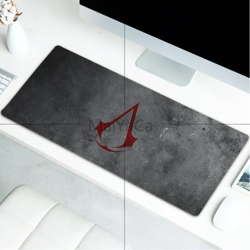 MaiYaCa, крутой игровой коврик для мыши с логотипом Assassin's Creed, большой игровой коврик для мыши, коврик для мыши