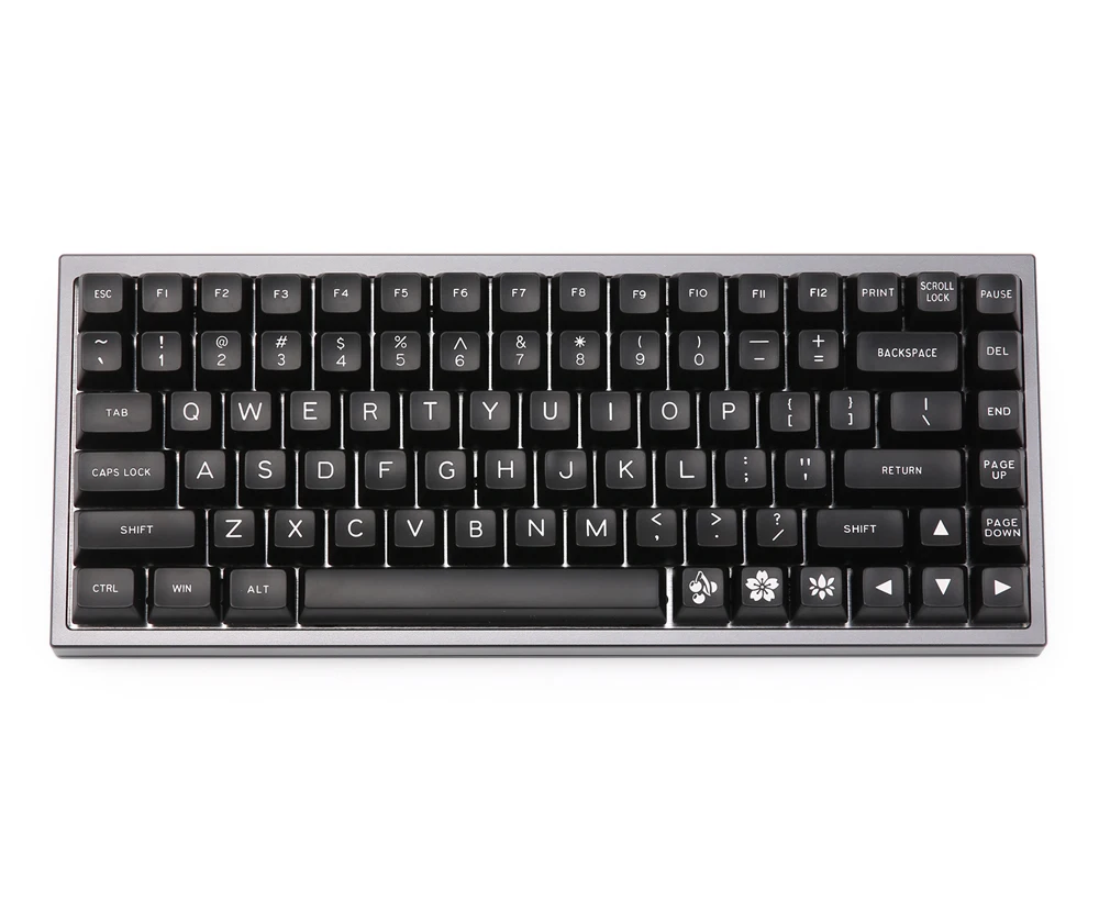 MAXKEY черный SA профиль брелки Doubleshot ABS 127 ключи для cherry mx механическая клавиатура fit KBD75