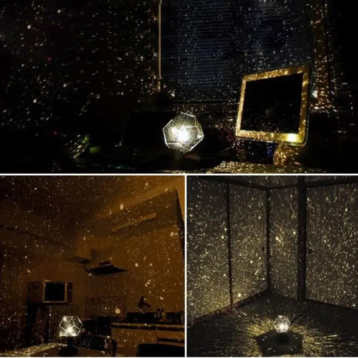 Romantic Star Projector Lamp Starry Sky Projection Night Light For Bedroom Living Room Kids Children Baby Gifts TN88