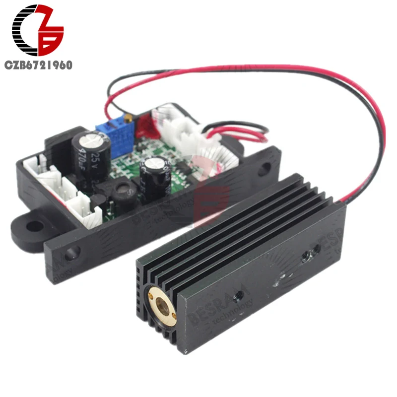 

DC 12V Focusable 150mW 200mA 650nm 655nm 660nm Red Laser Module Diode with TTL