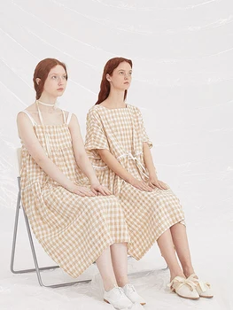 

2019 ss collection new arrivals women long plaid dressIRINAY145 2019 ss collection new arrivals women long plaid dress