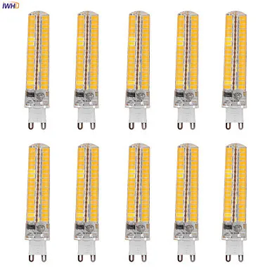

IWHD 6pcs 8W G9 LED 220V Bulb 136xsmd5730 LED G9 Lamp Bulb Replace Halogen Chandeliers Warm White White 110v-220v