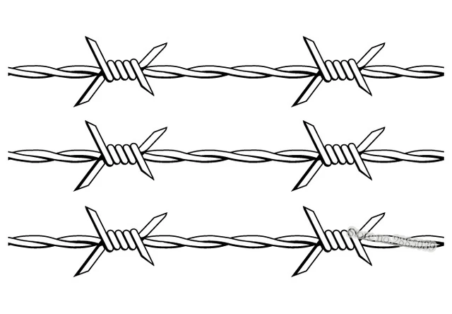 Wire fence stickers discount