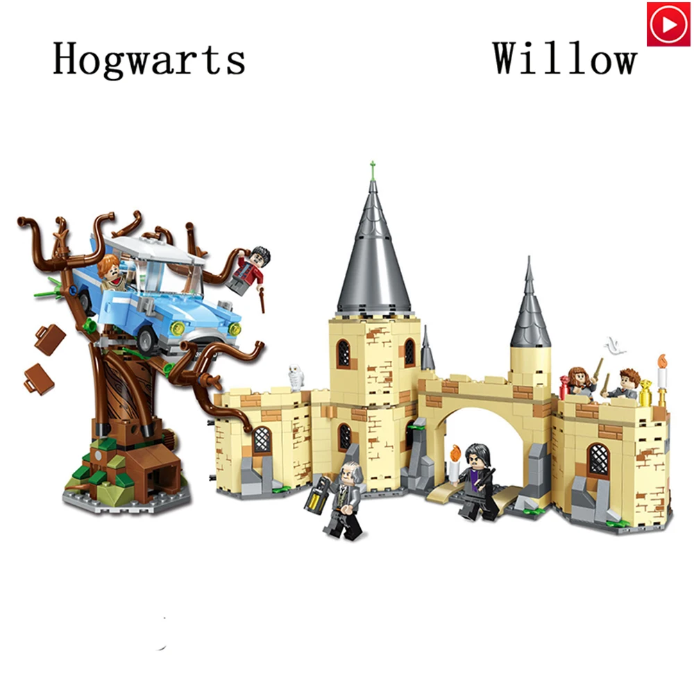 

Legoed Harri Potter Hogwarts movie Technic Ancient Whomping Willow Architecture Model Legoingly Building Blocks Bricks DIY Toy