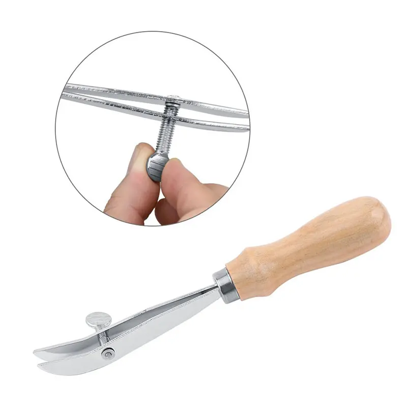 Leather Craft Tools Adjustable Leather Edge Creaser Skiving Tool Handmade DIY Stainless Steel For Leather Craft DIY/Leather Making