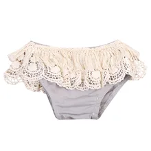 Одежда для малышей Обувь для девочек удобные милые Кружево шорты с цветочным принтом рюшами трусы шаровары пеленки