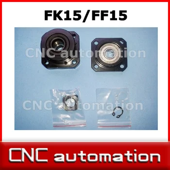 

( Fixed Side FK15 + Floated Side FF15 ) Ball screw End Supports CNC XYZ FK15 FF15 with deep groove ball bearing inside