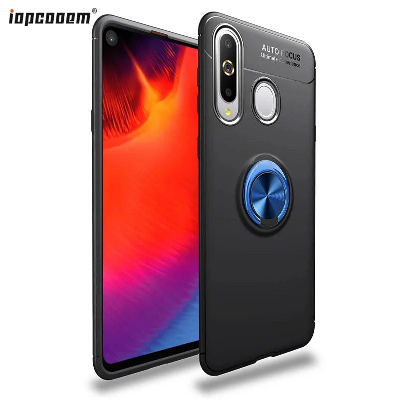 

For Samsung Galaxy A8S Case Luxury Car Holder Stand Magnetic Bracket Ring Cover for Samsung Galaxy A8S Soft Silicone Shell