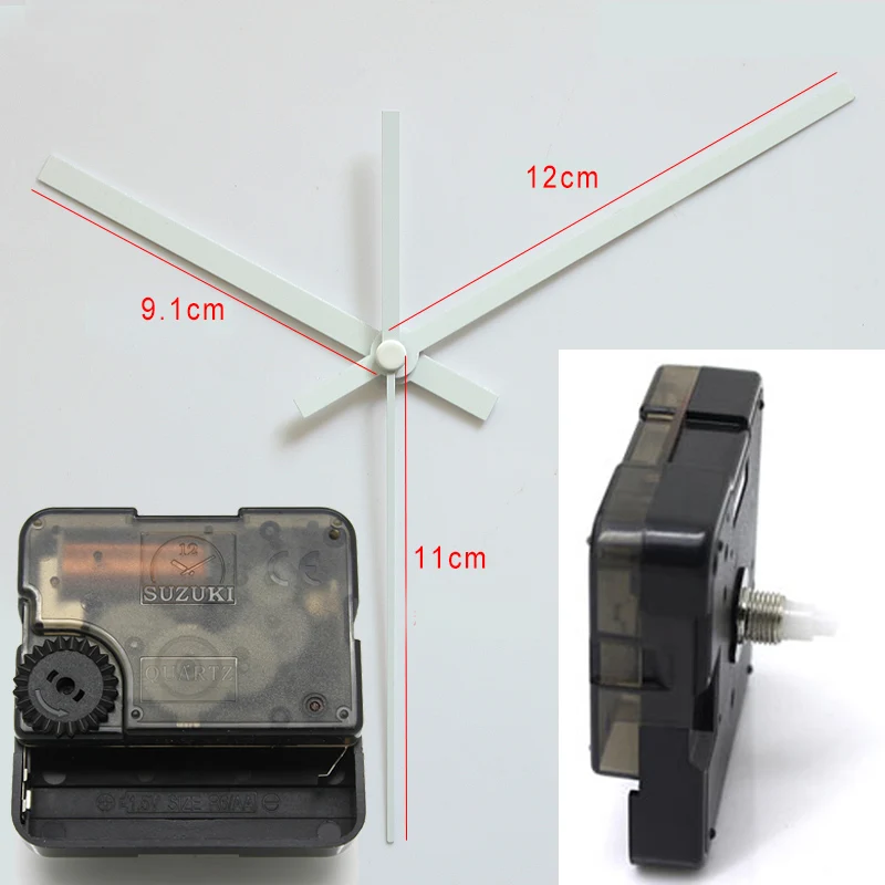 

Suzuki Silent Movement Plastic Wall Clock Movement with 18# white hands Clock Accessory Quartz Clock Movement HS88