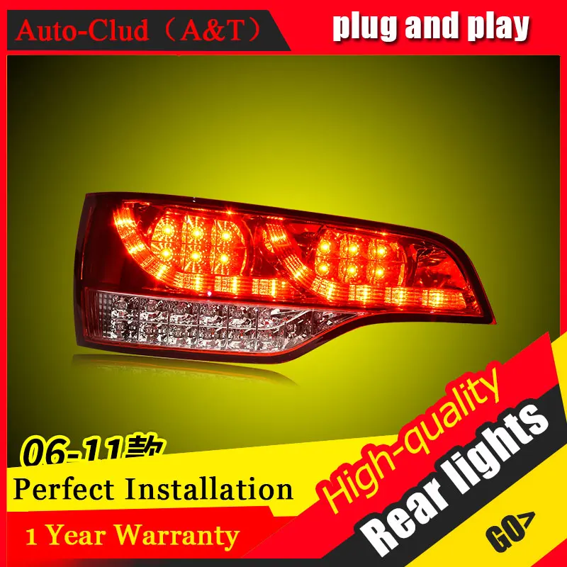 Новый светодиодный задний фонарь в сборе для Audi Q7 2006 2011 стоп сигнал DRL