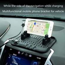 Автомобиль Многофункциональный Тюнинг автомобилей мобильного телефона Dashboard противоскользящие площадку для Mitsubishi Outlander Lancer 10 9 Аксессуары