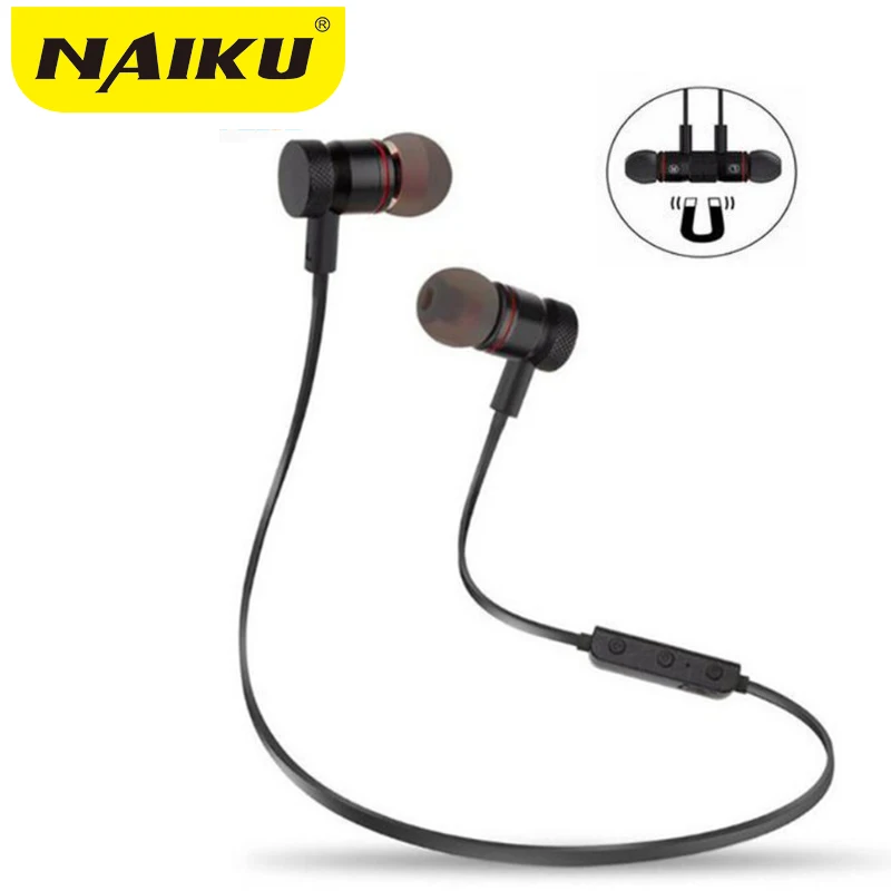 NAIKU Bluetooth наушники беспроводные вкладыши шумоподавляющий наушник с микрофоном