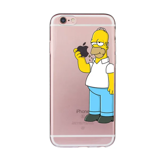 هومر سيمبسون TPU لينة حقيبة لهاتف أي فون 5 5 S SE 5C 6 6 S زائد 7 8 زائد X XS XR XSMAX مضحك Fundas سيليكون شفاف كوكه