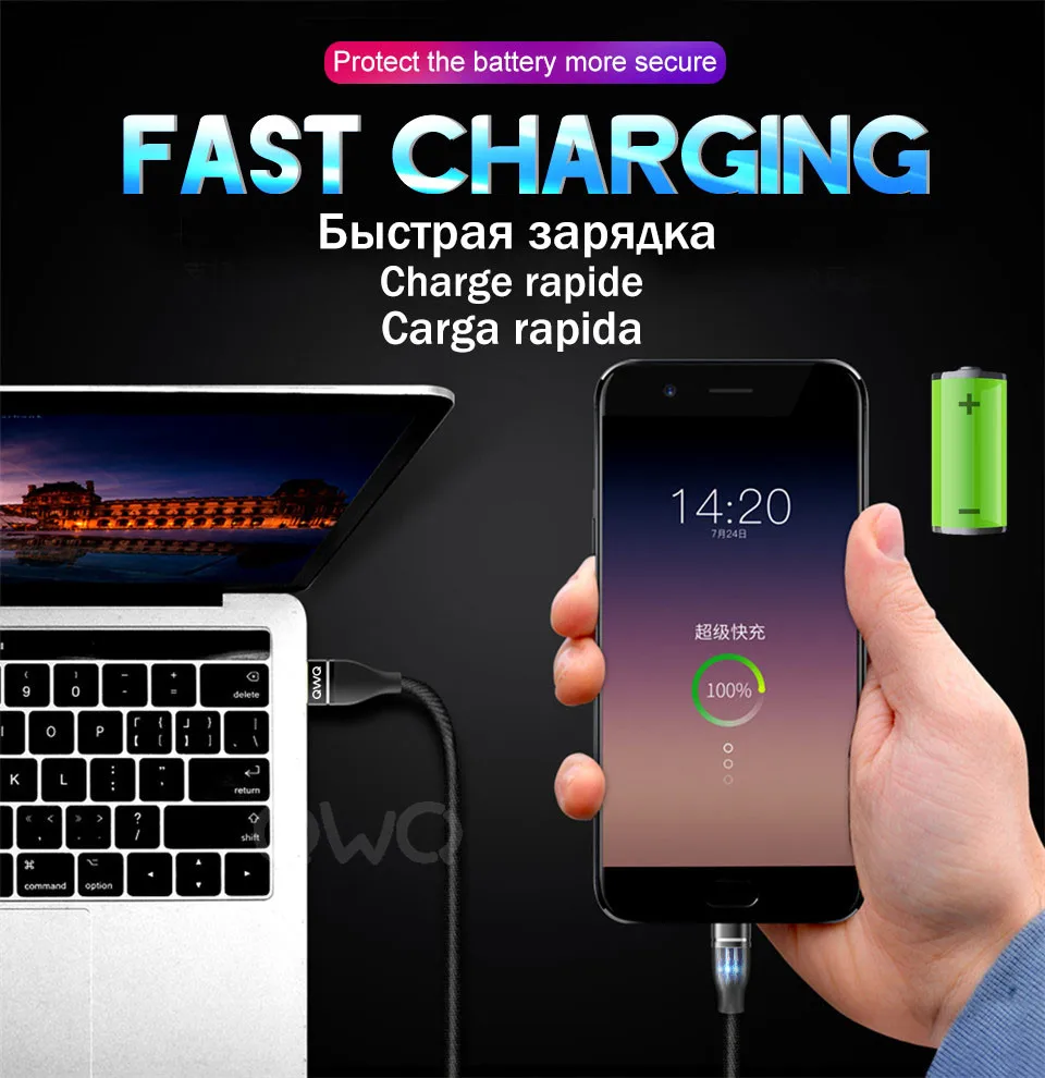 Кабель Micro USB 3,0 USB кабель для быстрой зарядки и передачи данных для samsung galaxy huawei Xiaomi Redmi 3A USB кабели для быстрой зарядки телефонов