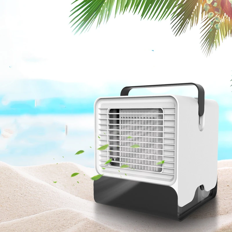

New Mini Negative Ion Air Conditioning Fan Portable Air Conditioner Handheld Desk Fans air Cooler Humidifier Cool Down