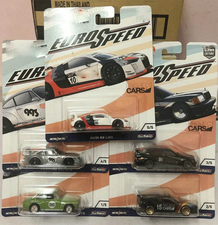 Hot Wheels автомобиль 1: 64 Автомобиль культура евро скорость коллектор издание металл литья под давлением модель автомобиля детские игрушки подарок - Цвет: EURO SPEED(5pcs)