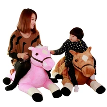 Dorimytrader 51 '' / 130 супер симпатичный фаршированный Плюшевые Большой мягкий Emulational животное лошадь игрушка, 3 цвета, DY60658
