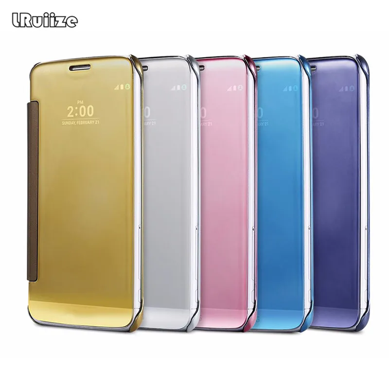 2018 Luxury Clear View Mirror Case For LG Optimus G6 G5 G4 V10 Quick Circle Flip Smart Phone Cover With Wake Sleep Function | Мобильные