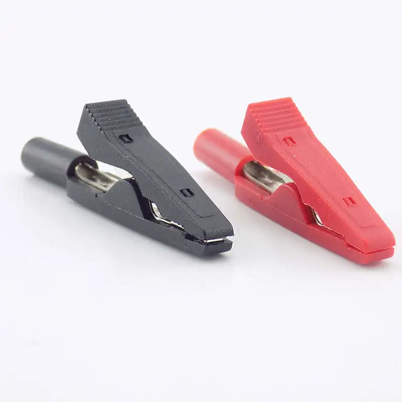 Description Picture 6 of item10A 50A Alligator Crocodile Clip Test lead Probes Battery Adapter Multimeter Pen Female Probe for 2mm 4mm Banana plug Cable Clip