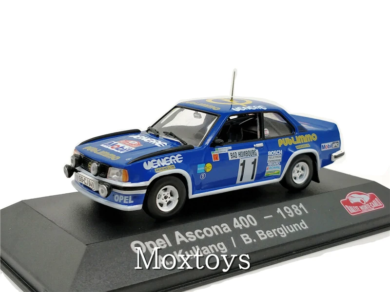 

1:43 ATLAS Editions Collections Rally Monte Carlo Model Car Opel Ascona 400 Diecast Miniature Racing