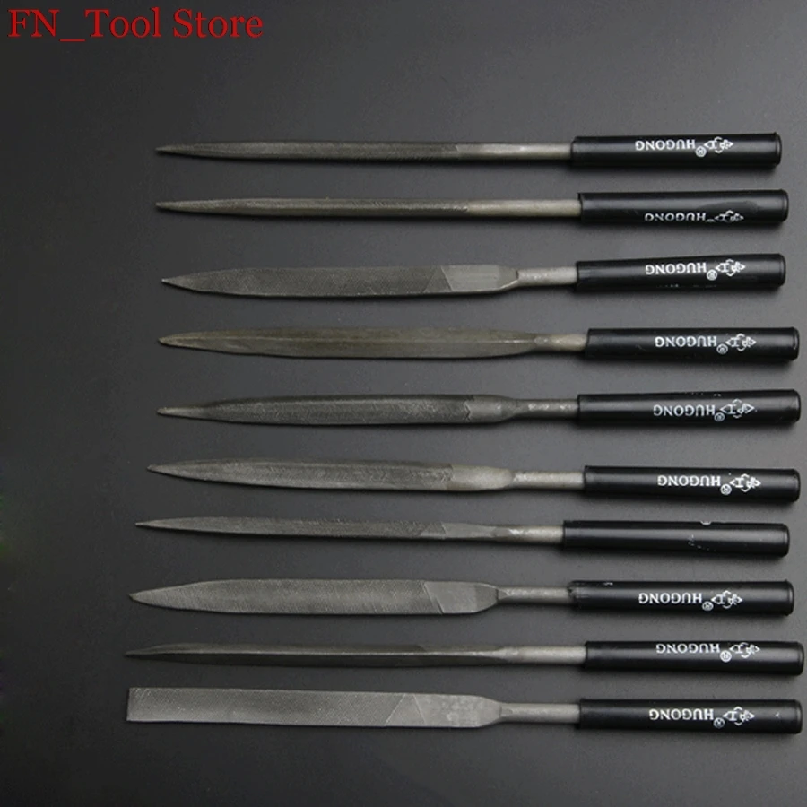 

High quality 10 pcs 3*140mm/4*160mm/5*180mm Needle files Mini Set Thread Tools Assorted files set hand tools