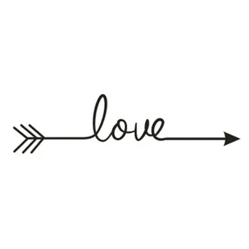

Love Arrow Decal Living Room Bedroom Vinyl Carving Wall Decal Sticker