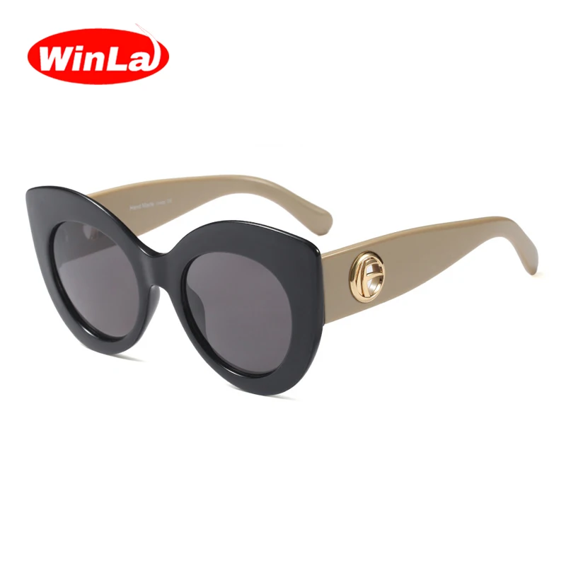 Winla 2019 New Fashion Design Women Classic Personality Cat Eye Sunglasses Women Big Frame Street Tide Sun Glasses UV400 WL1026 Winla 2019 New Fashion Design Women Classic Personality Cat Eye Sunglasses Women Big Frame Street Tide Sun Glasses UV400 WL1026