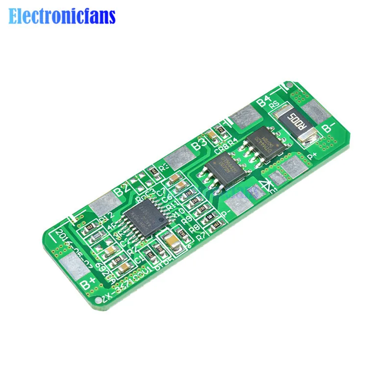 

1pcs 4S 4A-5A 18650 Li-ion Lithium Battery Protection Board 4 Pack PCB BMS 4.25-4.35V To 2.3-3.0V With Over Protection