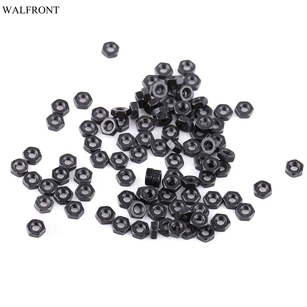 

100Pcs/set Metric Thread Hex Nuts Zinc Plated Carbon Steel Hexagonal Nut M2 M2.5 M3 M4 M5 Fastener Hardware