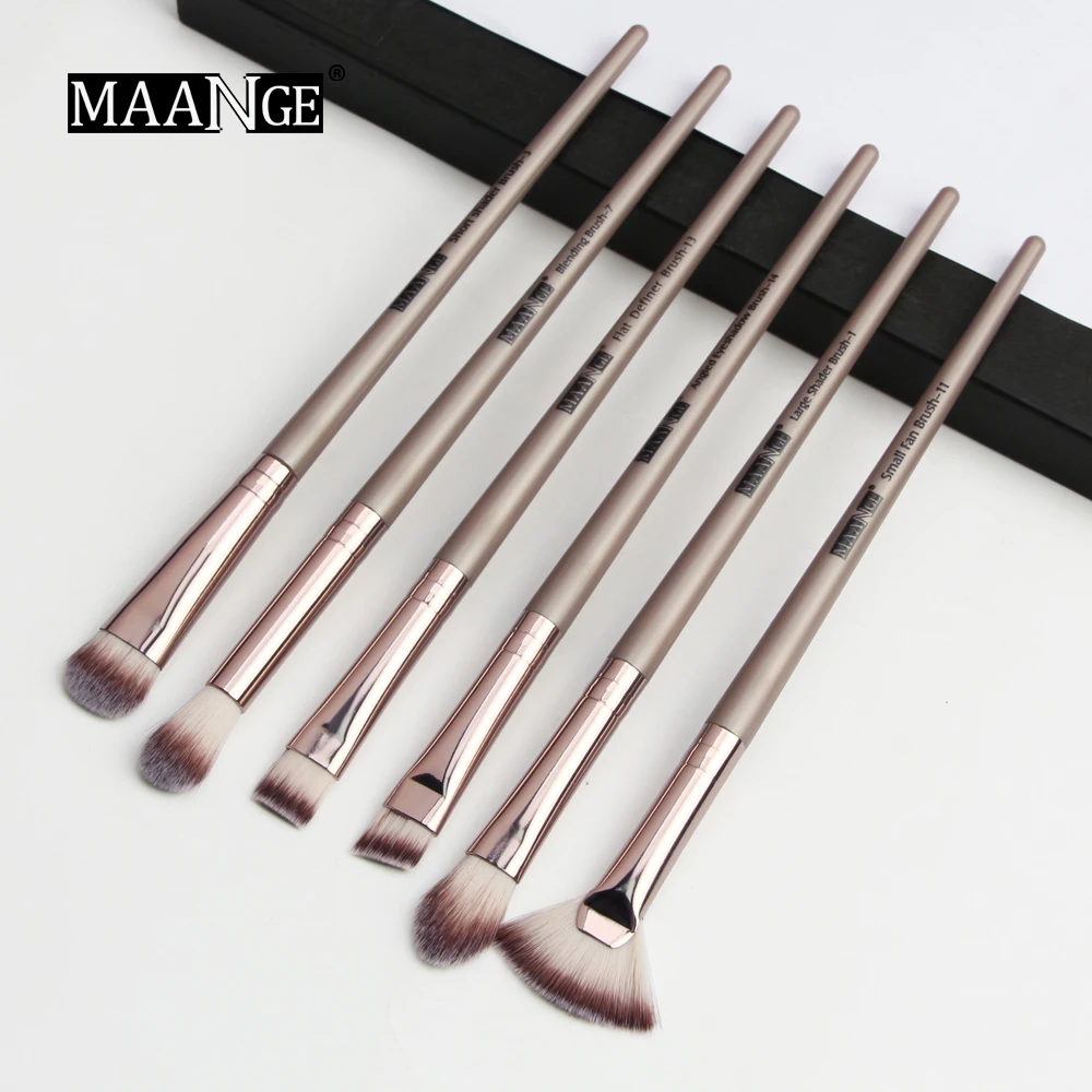 

New Arrive 6 pcs Makeup Brushes Tool Set Cosmetic Powder Eye Shadow Foundation Blush Blending Beauty Make Up Brush TSLM2