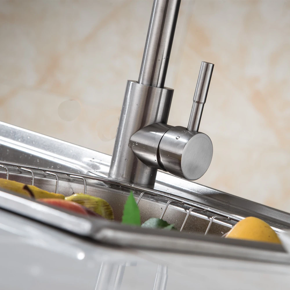 16Kitchen Faucet Stainless Steel Brushed Process Swivel Basin Hot and cold Faucet 360 Degree Rotation Stainless Steel Tap Torneira26