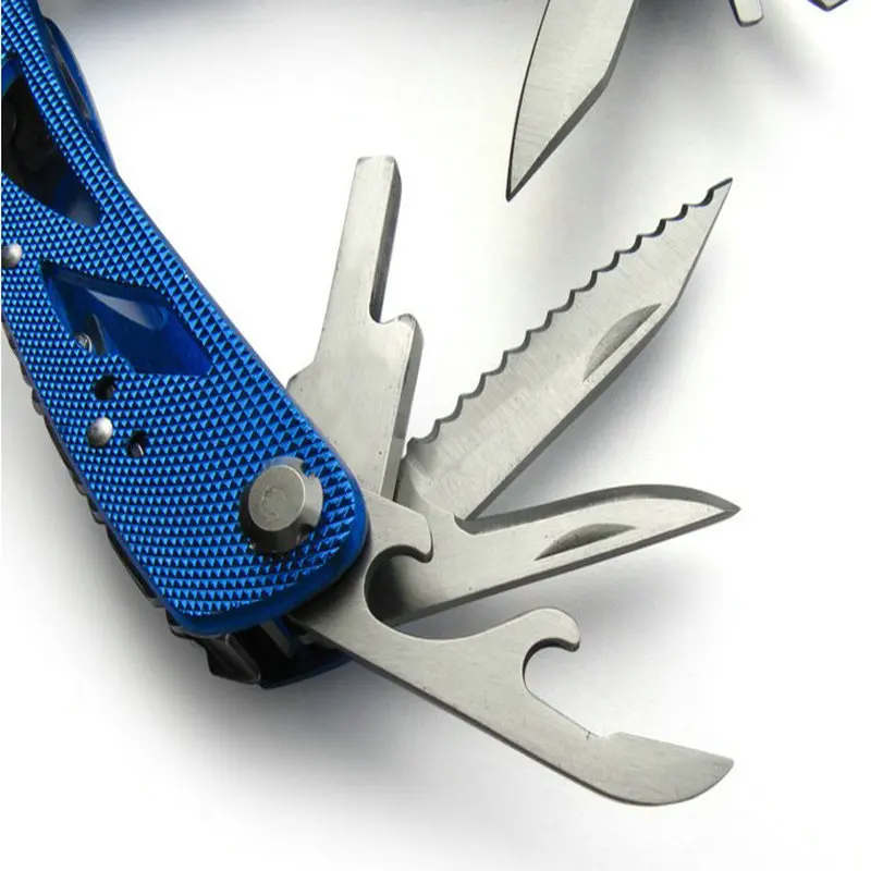 

1PC/LOT Muti Purpose 160MM Long Nose Pliers with Ruler Knife Opener and Beatiful Blue Anti-Slip Grain Handle