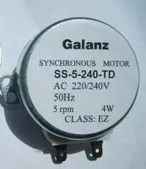 

Microwave oven parts rotary plate Synchronous motor SS-5-240-TD 4W 5RPM