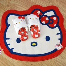 Хорошее качество ярко-розовый бант для домашнего использования Ковер Напольный коврик "автомобиль", размер 54*60 см