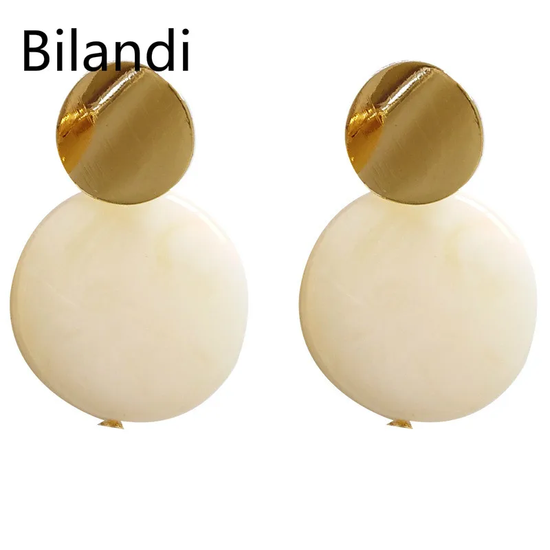 

Fashion Trend Colorful Resin Earrings Fashion Geometric Ear Nails Individual Women Jewelry Wholesale