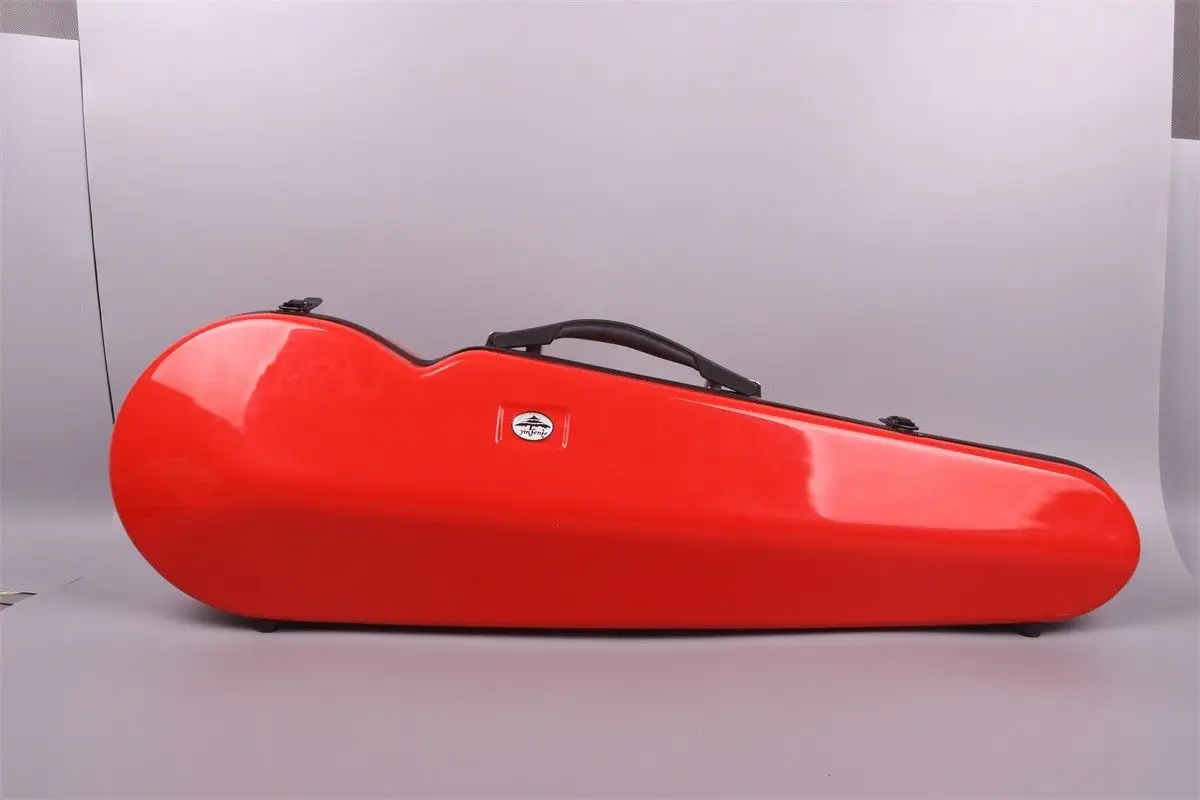 

New Full size 4/4 violin case High strength composite material 1.7kg red color