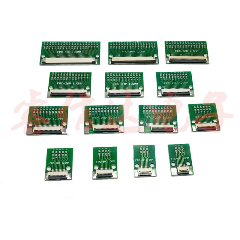 

1PCS FFC/FPC Adapter plate welded 1.0mm connector 4P 5P 14P 18P 26P 30P 34P 40P