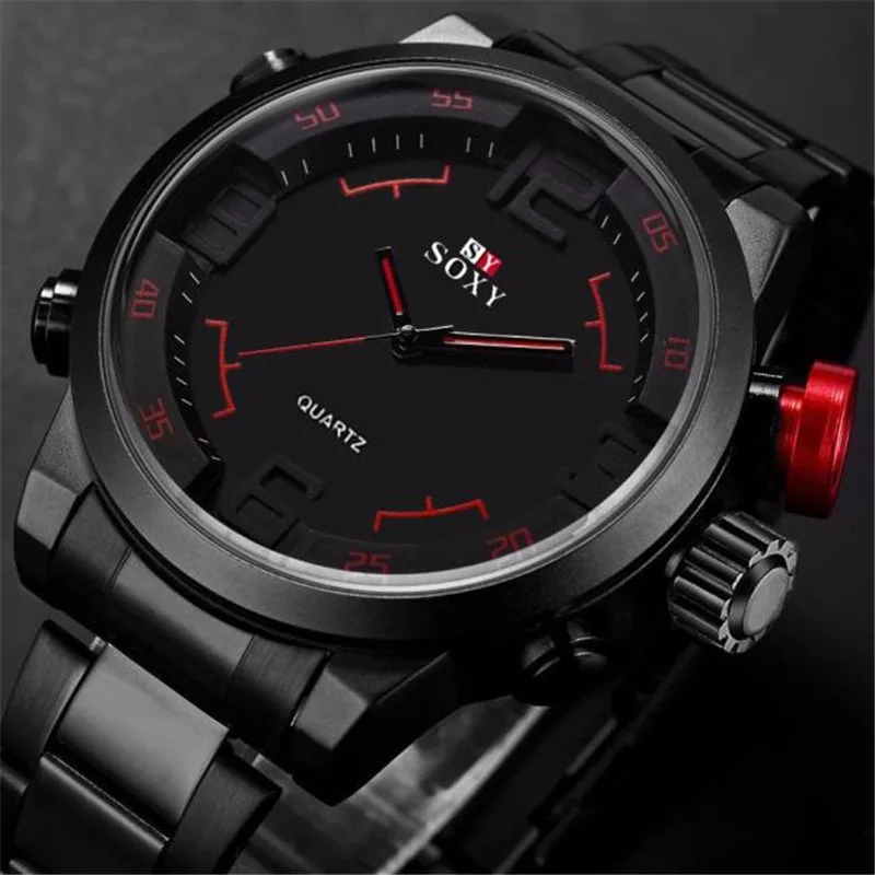 

Feitong 2017 Luxury Brand Men Watches Stainless Steel Army Sport Wrist Watch Waterproof Quartz Watches relogios masculino Clock