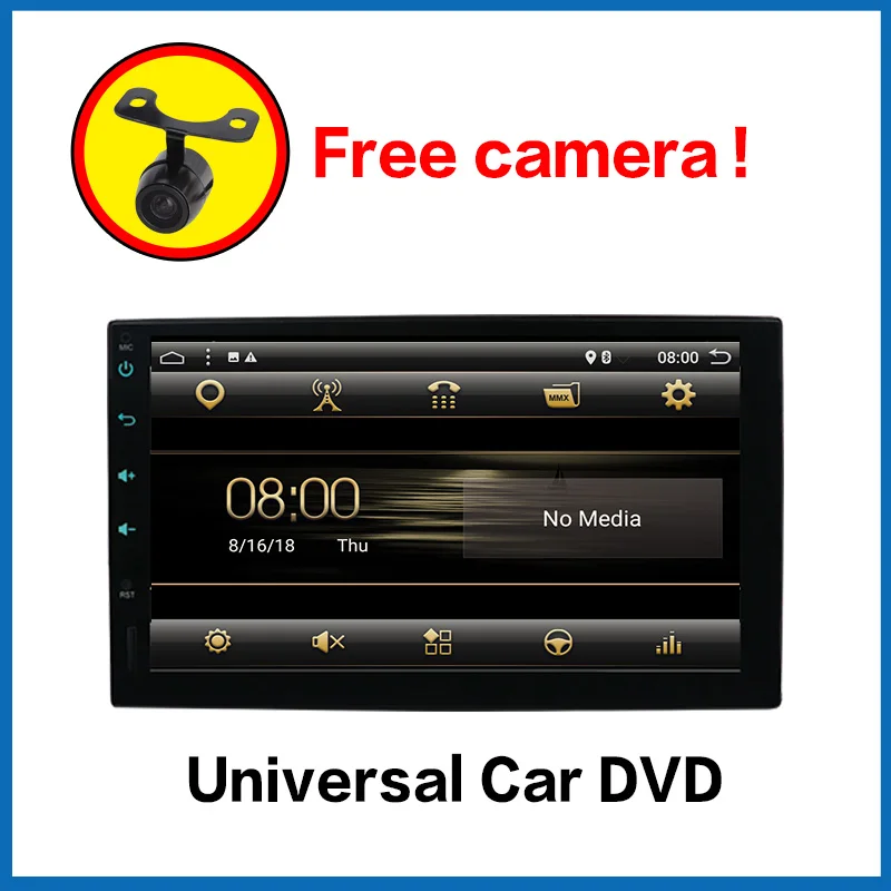

Double Din Car Stereo,Android 7.1 Radio with In Dash GPS Navigation, 7' Multi-Touch Car Audio with Backup Camera