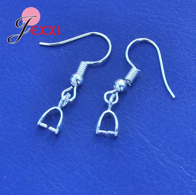 Jei Brand Women Diy Best Quality 925 Sterling Silver Fishhook Jei Brand Women Diy Best Quality 925 Sterling Silver Fishhook Earrings Findings Party Earwire Bail Connector